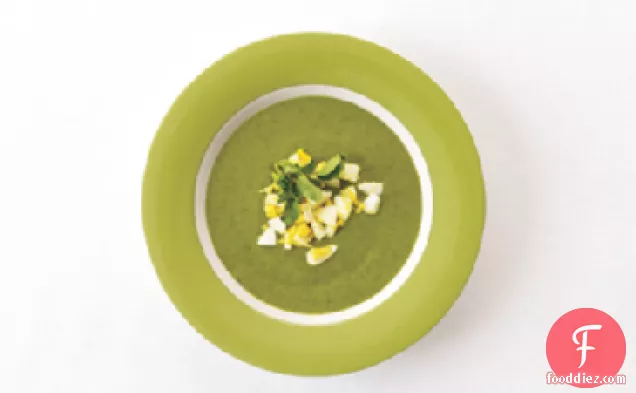 Chilled Watercress-Spinach Soup