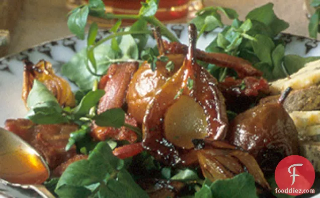 Bacon, Pear, and Blue Cheese Salad