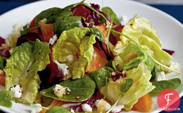 Winter Salad with Roasted Beets and Citrus Reduction Dressing