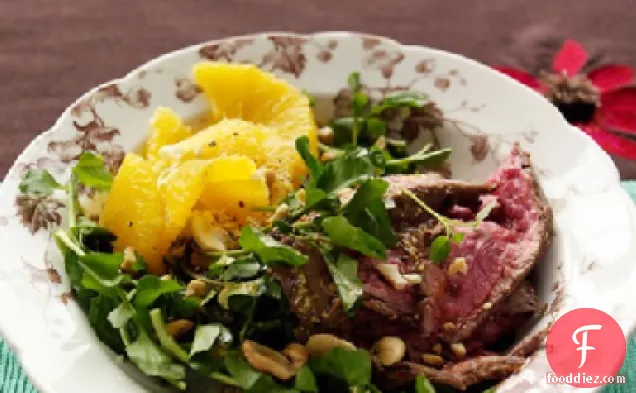 Steak, Watercress, and Orange Salad