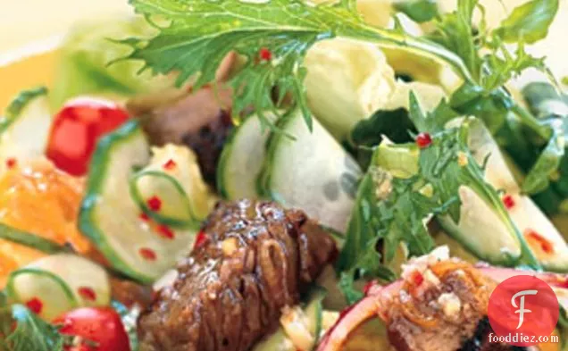 Summer Steak Salad with Ginger-Lime Dressing