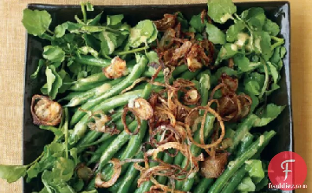 Green Bean, Watercress, and Crispy Shallot Salad