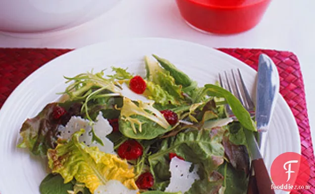 Red-and-Green Salad with Cranberry Vinaigrette