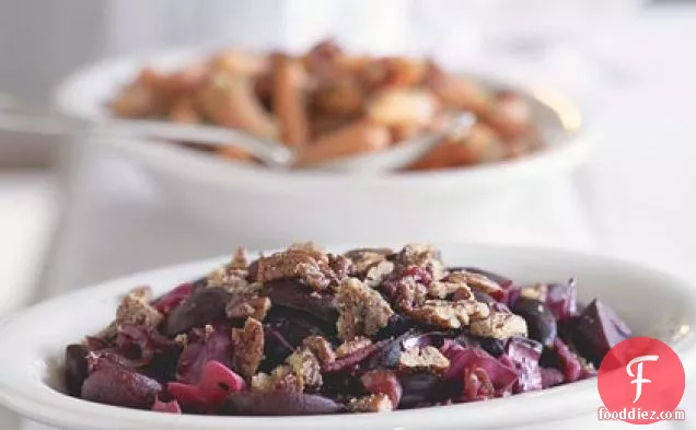 Glazed Beets and Cabbage With Pepper-Toasted Pecans