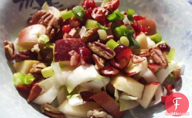 Belgian Endive and Apple Salad With Cranberry Vinaigrette