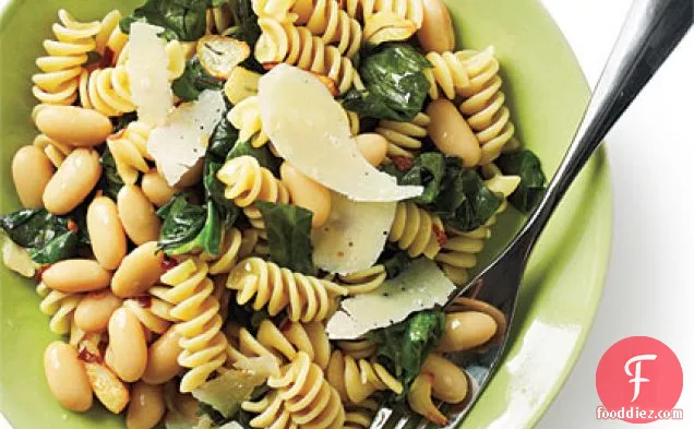 Rotini with White Beans and Escarole