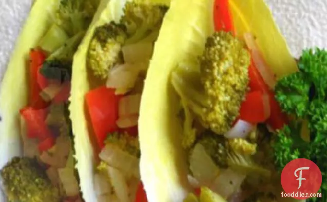 Broccoli-Endive Boats