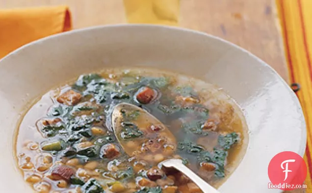 White Bean and Bacon Soup with Escarole