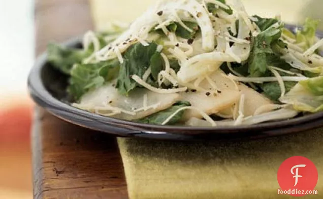 Escarole and Fennel Salad with Pears and Gruyère