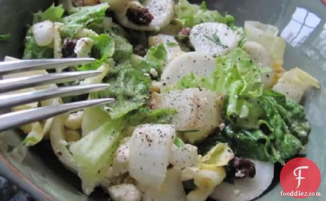 Baby Turnips and Endive in Honey Mustard Dressing