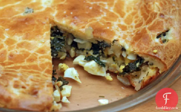 Kale and Onion Pie