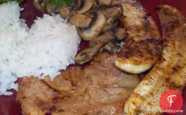 Lamb Chops With Deviled Bananas