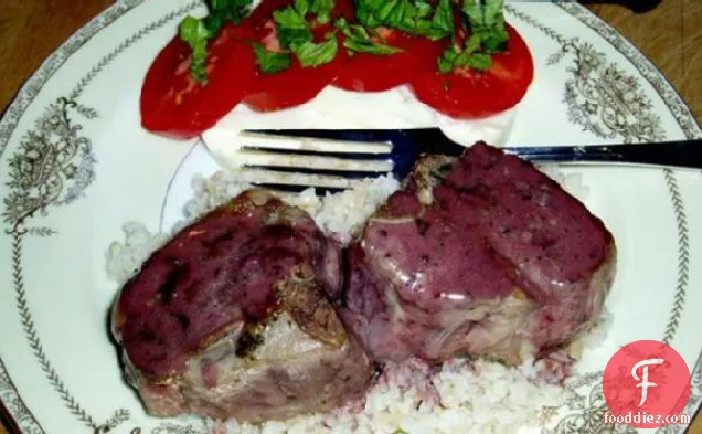 Lamb Chops With Rosemary and Port Wine Sauce