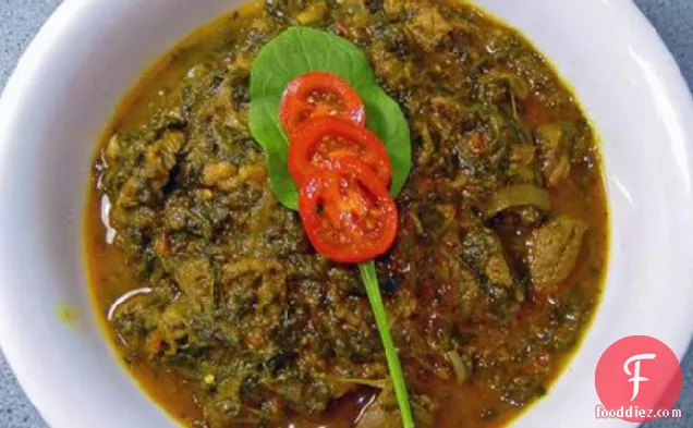 Punjabi Lamb in Spinach and Tomatoes