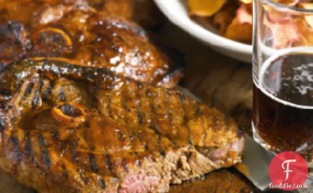 गिनीज-ब्राइड बीबीक्यू लैम्ब स्टेक