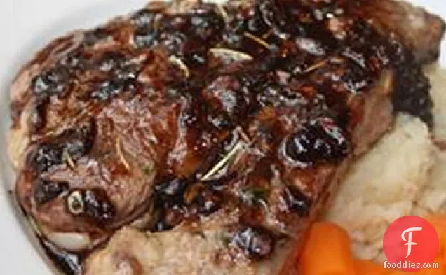 बाल्समिक कमी के साथ मेम्ने चॉप