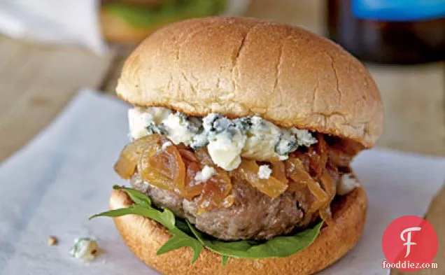 Lamb Sliders with Blue Cheese