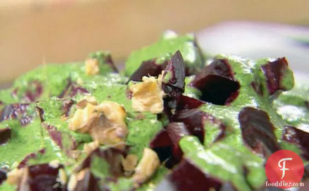 Beet Salad with Watercress Drizzle