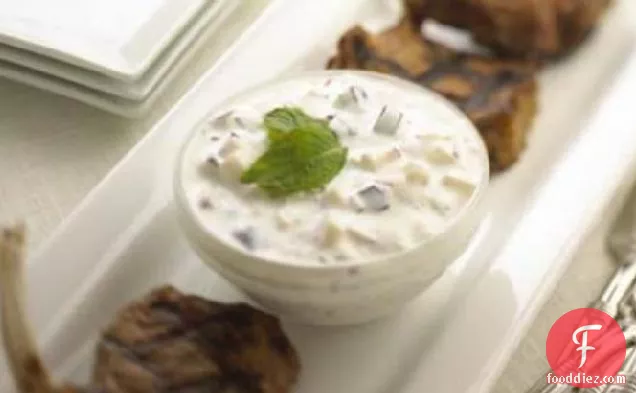 Chavrie Raita With Grilled Lamb
