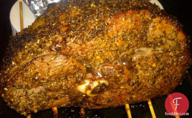 Slow Roasted Paper Wrapped Leg of Lamb from Olive Magazine April