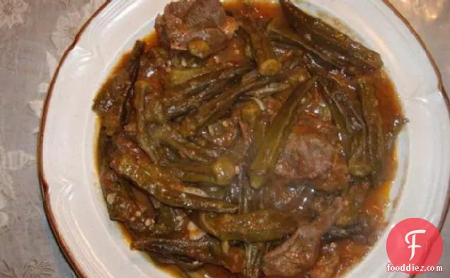 Okra Stew (Arabic Recipe)