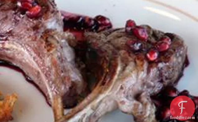 Grilled Lamb Chops with Pomegranate-Port Reduction