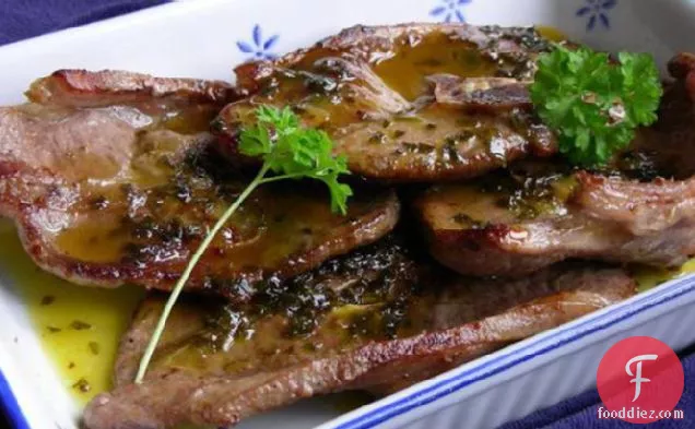 Lamb Chops With Orange Butter