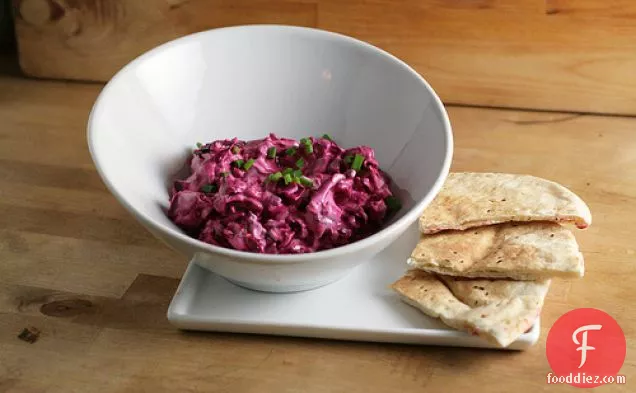 An American Patzaria - Creamy Beet Spread With Blue Cheese And