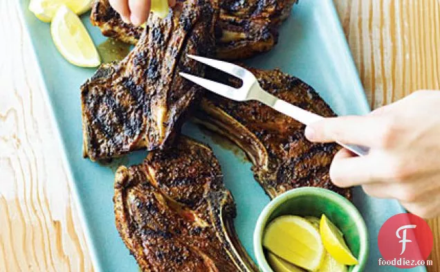 Grilled Lamb Shoulder Chops with Pimentón Rub