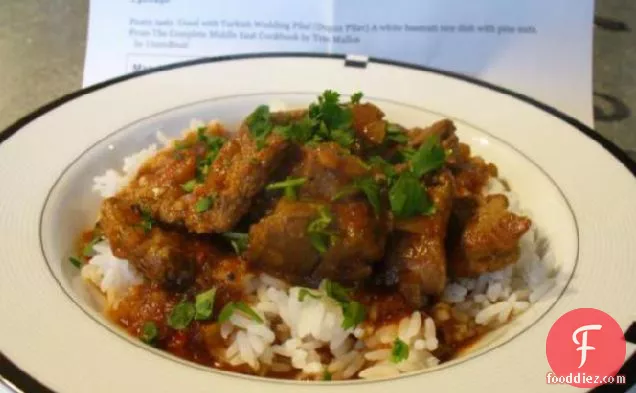 तुर्की ब्रेज़्ड भेड़ का बच्चा (तस केबैप)