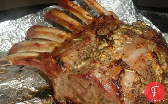 नींबू के साथ मेमने का रैक