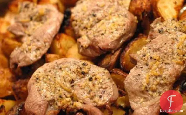Butterflied Lamb with Garlic Butter