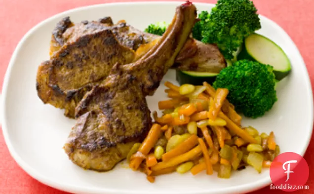 Lamb Cutlets With Honey, Apricots and Tarragon
