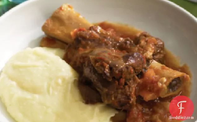 Slow-Cooked Lamb Shanks and Tomatoes