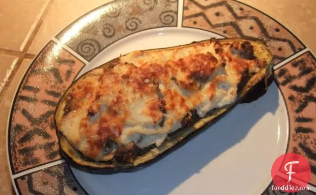 Moussaka-Style Stuffed Eggplant (Aubergine)