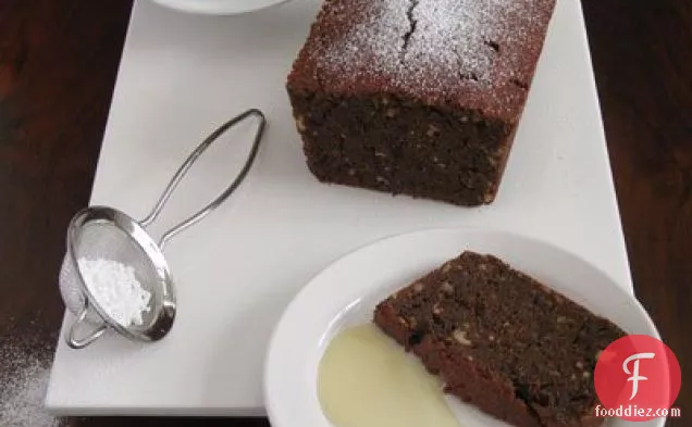 Chocolate-beet Pound Cake With Hazelnuts & Crème Anglaise
