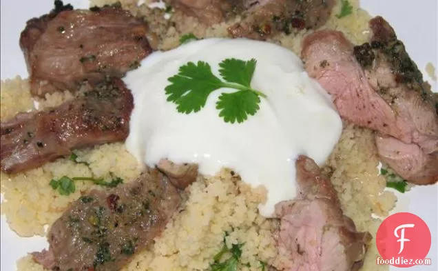 Spicy Lamb With Garlic Couscous