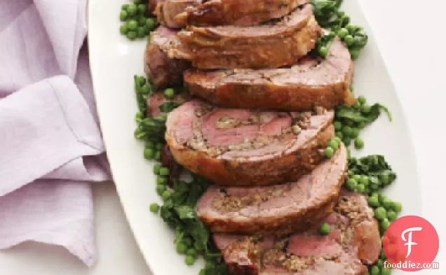 Butterflied, Rolled, and Roasted Leg of Lamb