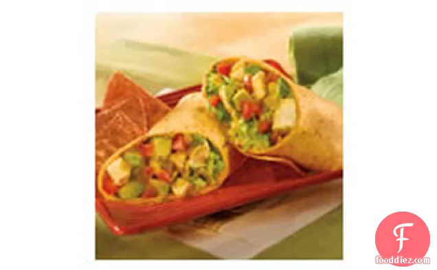 साल्सा वर्डे चिकन रैप्स