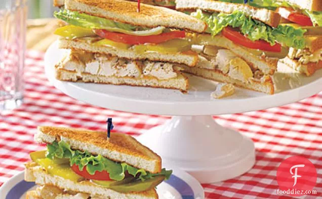 Chicken Salad Club Sandwiches