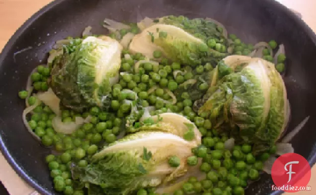 Buttered Peas with Lettuce