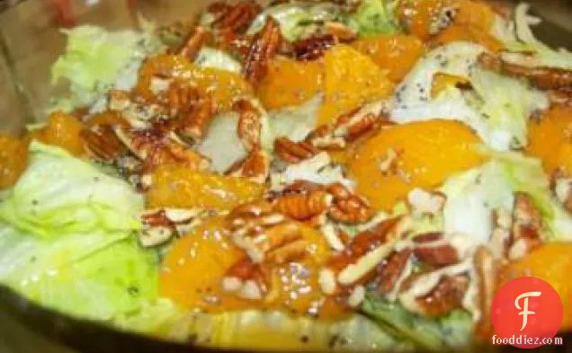 Mandarin Orange Salad With Warm Poppy Seed Dressing