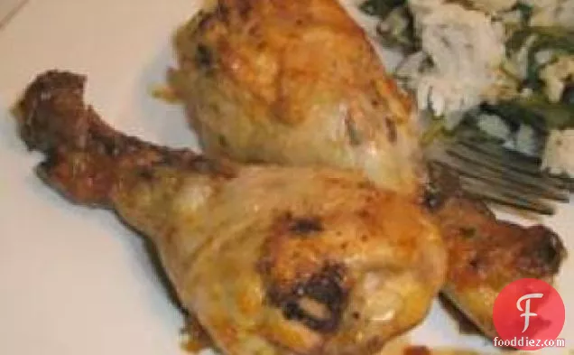 Grilled Chicken Legs With Orange and Rosemary