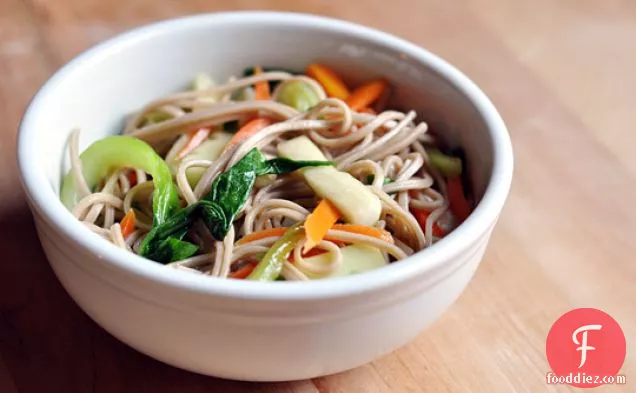Soba Noodles With Wilted Bok Choy