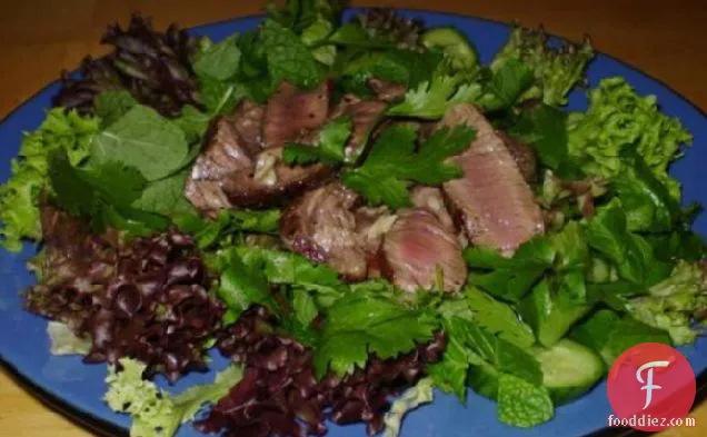 Neua Nam Tok (Vietnamese Grilled Beef Salad)