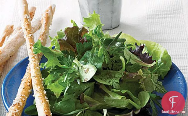 Greens and Herbs Salad with Classic Vinaigrette