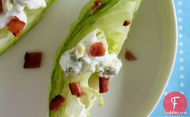 One-Bite Wedge Salad with Blue Cheese and Bacon