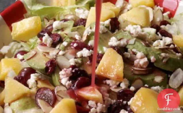 Craisin’ Green Salad With Pears