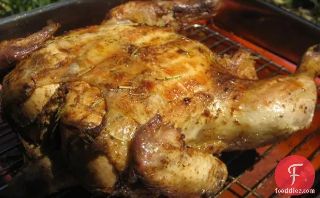 Topsy Turvy Crispy Roast Chicken With Salt Crust Seasoning