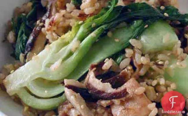 Chicken Fried Rice with Bok Choy